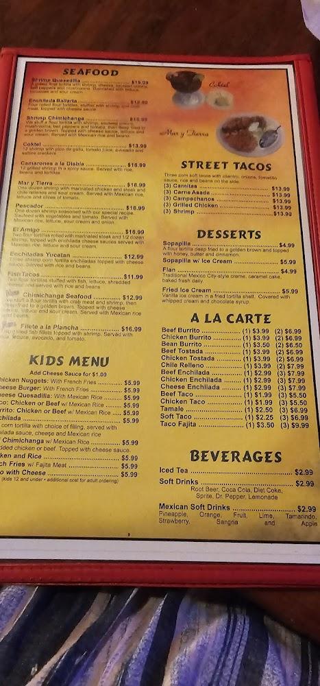 Yucatan Restaurant Menu image 1