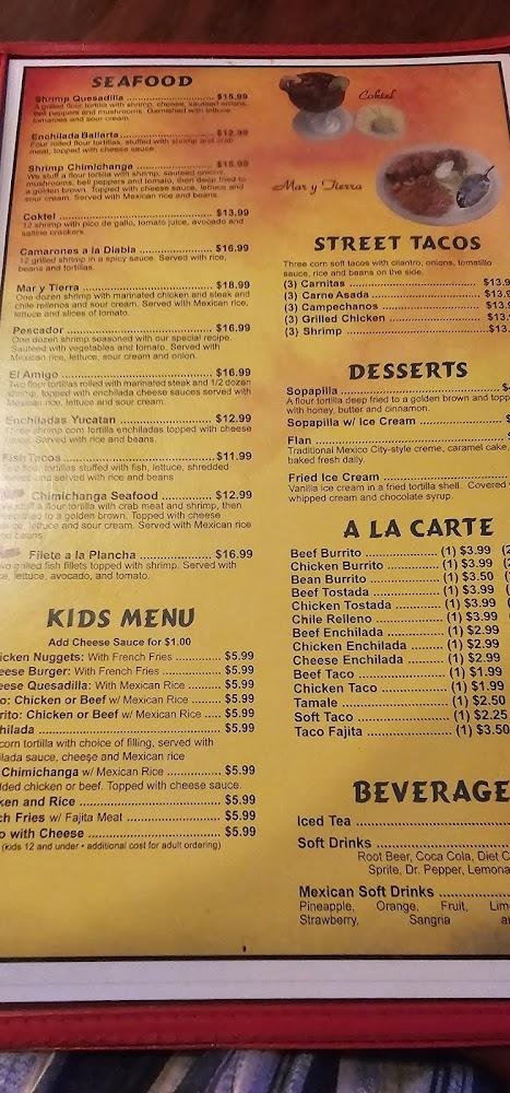 Yucatan Restaurant Menu image 2
