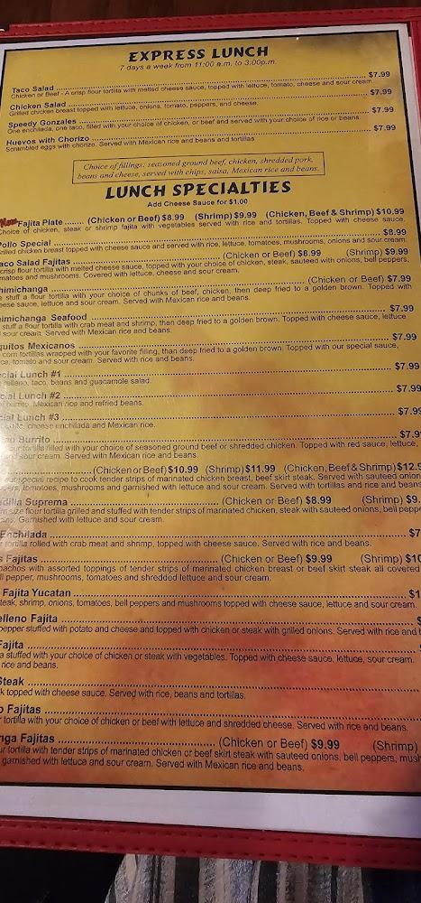 Yucatan Restaurant Menu image 3